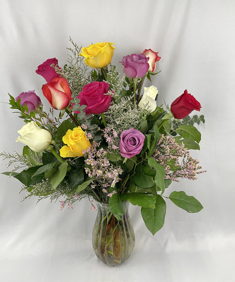 Colorful Rainbow Roses