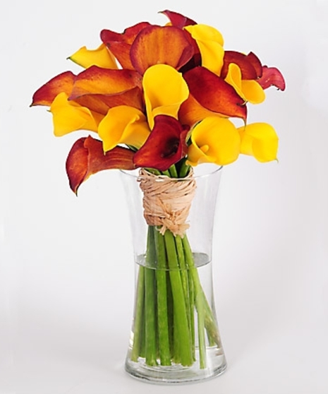 Calla Lily Stained Glass Calla Lily Bouquet for Vase Stained Glass Flower  With Stems 